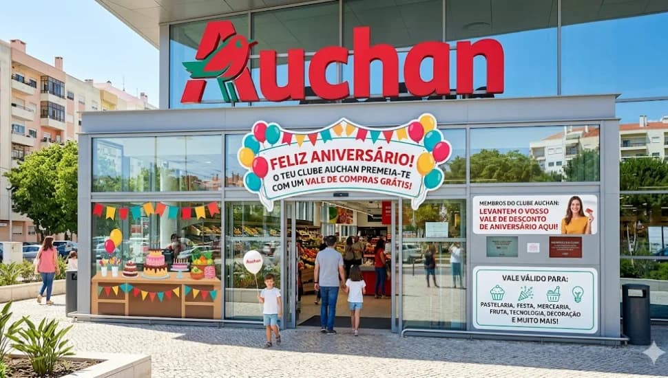 Vale de Aniversário Auchan