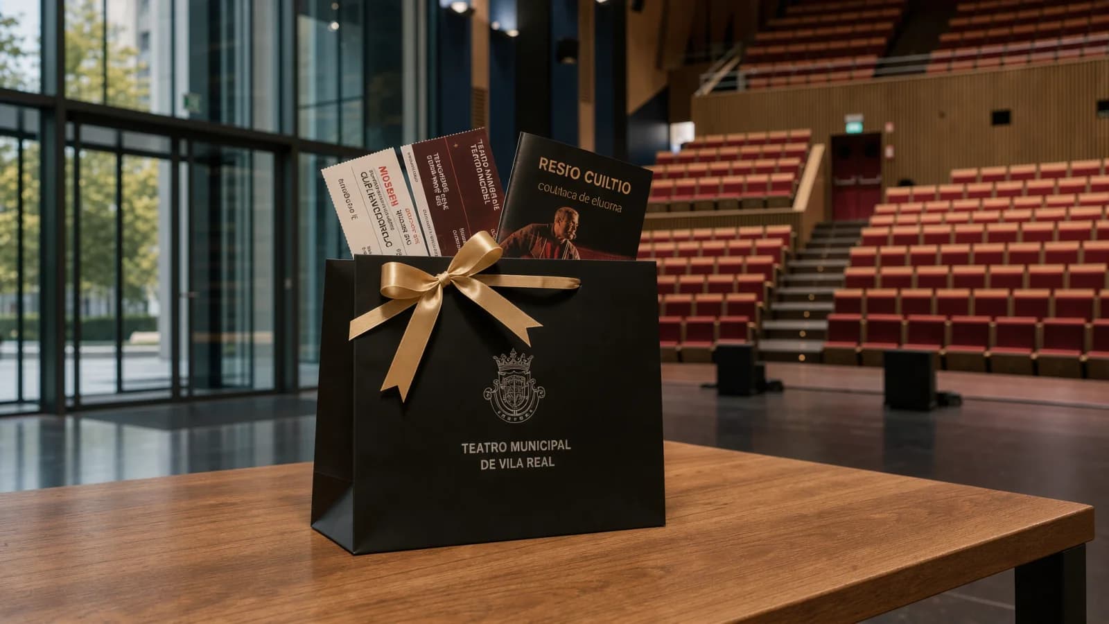 Dois bilhetes de aniversário com Cartão do Teatro